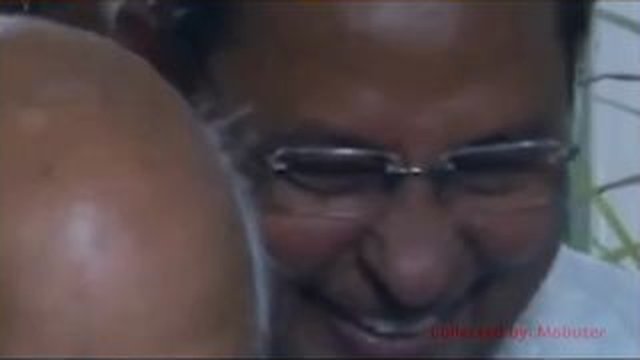 man laughs close